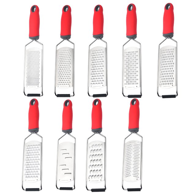 Coofit 9PCS Cheese Grater Multifunctional Rubber Handheld Chocolate Grater Fruit Grater