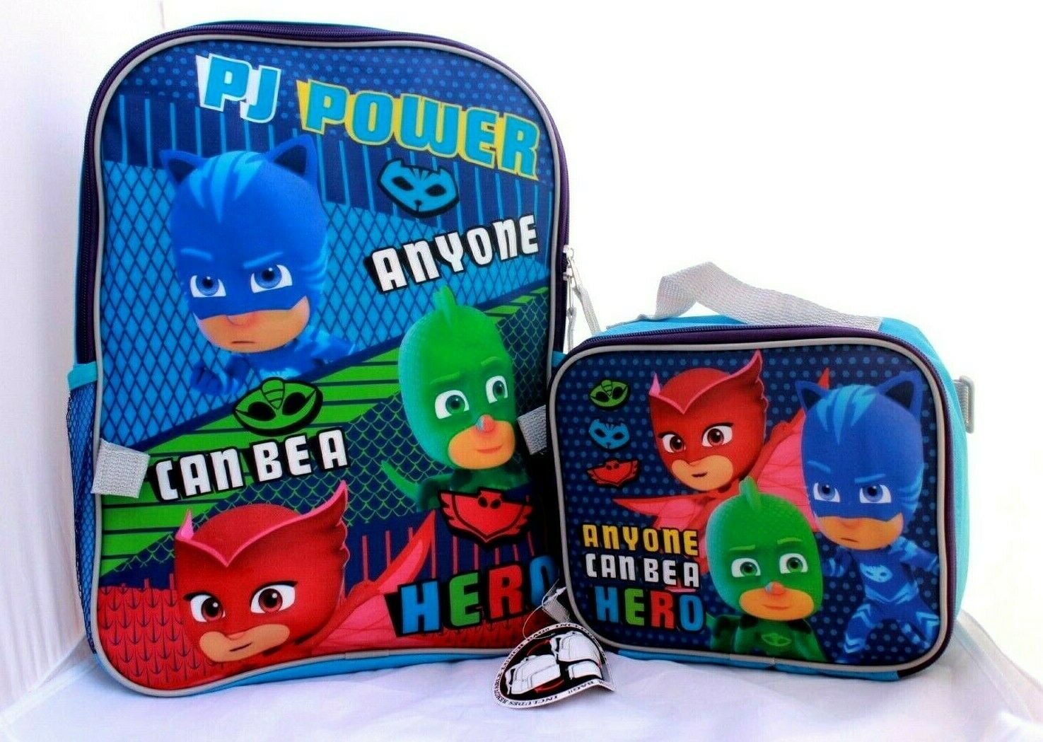 PJ Masks Boys Girls School Backpack BookBag Gift Toy Kids GECKO CATBOY OWLETTE 