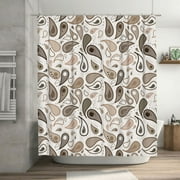 Paisley Graphic Decor Backdrop Pattern Shower Curtain, Waterproof Bath Curtains for Bathroom Decorations, 72 x 72 inches