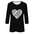 thumbnail image 4 of Plus Size Tops for Women Women 3/4 Length Sleeve Tops V Neck T Shirts for Women Cotton Shirts for Women Plus Size Lightning of Today, 4 of 4