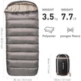 thumbnail image 2 of Degree Sleeping Bag XL for Adults Cold Weather Sleeping Bags Winter Big and Tall Large Sleeping Bags Zero Degree Camping, 2 of 7