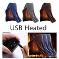 thumbnail image 2 of Wearable USB Electric Heating Shawl Blanket Heated Shawl Blanket-, 2 of 8