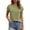 n-493Green2325, variant on CUSTG Women's T-Shirts Summer Short Sleeved T Shirt Solid Color Tops Trendy O-Neck Tee