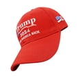 thumbnail image 2 of Trump 2024 Béisbol Ajustable Casual Golfs para Hombres Mujeres () Rojo, 2 of 4