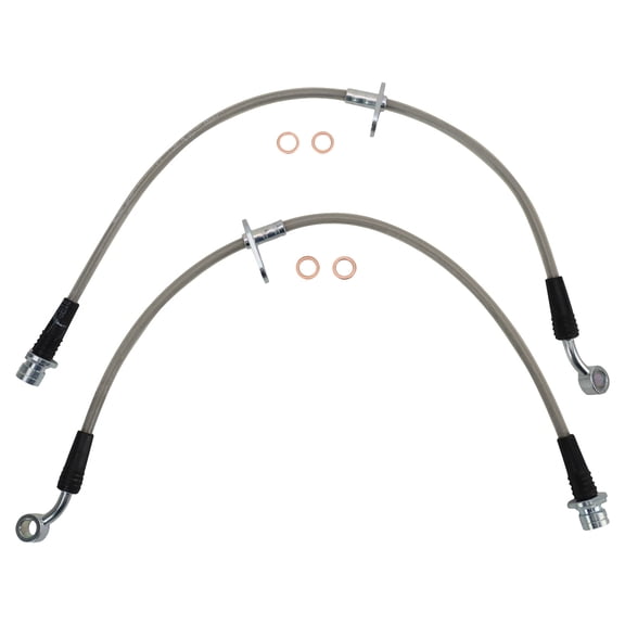 TRQ Performance Rear Brake Hose Set BLA63365 Fits Select 2003-2011 Honda Element
