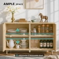 thumbnail image 4 of Woodty Adjustable Shelves 4-Door Wooden Home and Office Use Storage Locker, Beige, 4 of 9