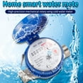 BASHI 15mm 1/2 Garden Cold Water Meter Single Water Flow Dry Table