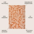 thumbnail image 2 of JONATHAN Y SANTA MONICA 8 x 10 Area Rug, Nevis Palm Frond - Orange/Cream, SMB119E-8, 2 of 8