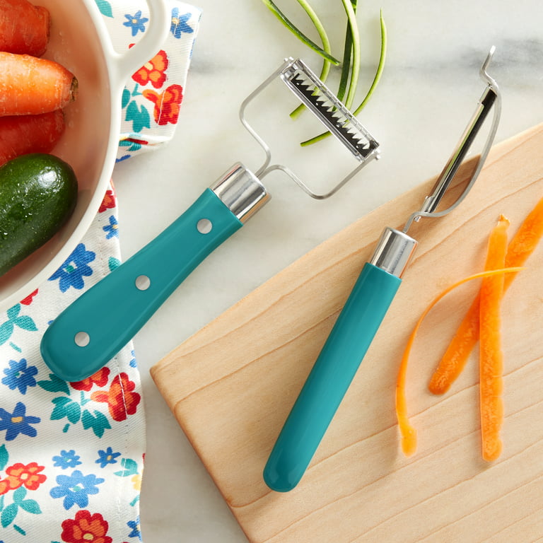 Home Basics Y Vegetable Peeler with Textured Plastic Handle