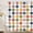 Beige, variant on Colorful Checkered Geometric Shower Curtain with 12 Hooks, Washable Polyester, Retro Bright Design, for Kids