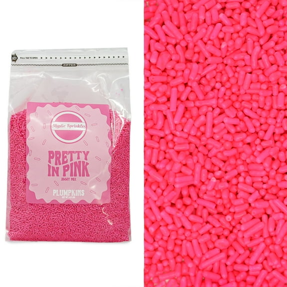 Mystic Sprinkles Plumpkins - Pretty In Pink Jimmies 4.2lbs Bulk Bag