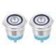 thumbnail image 1 of Interruptor de botón de reinicio automático Sincero 220 VCA 22 mm 4 pines con luz azul 2 piezas, 1 of 10