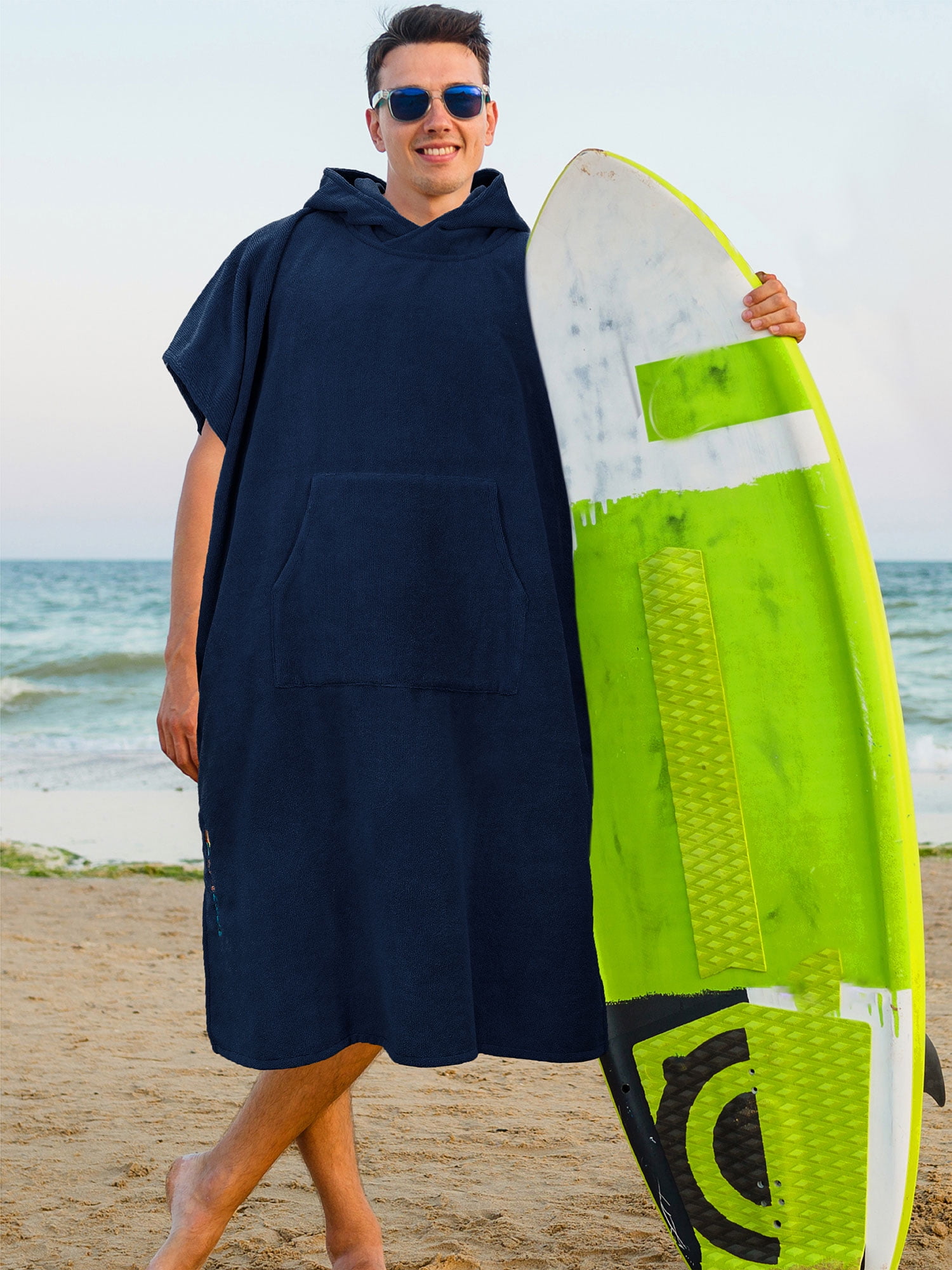 Surf, Beach, Towel Poncho - Men - Rasta