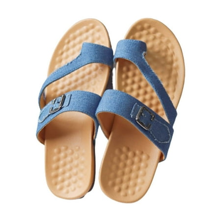 

NOKIO Square Heel Sandals for Women s Beach Sandals Hollow Casual Slippers Flat Shoes Retro Sandals Lightweight