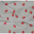 thumbnail image 4 of oneOone Organic Cotton Poplin Twill Fabric Raspberry Fruit Print Fabric BTY 42 Inch Wide, 4 of 4