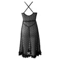 thumbnail image 4 of Lingerie Aguichant en Résille pour Femmes Bodystocking Extensible en Maille Transparente Justaucorps pour les Nuits, 4 of 7