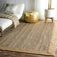 thumbnail image 1 of Aizza Trends Hand Made Hand Braided Natural Jute Floor Area Rug / Floor Carpet Rug / Natural Jute Rug, 1 of 5