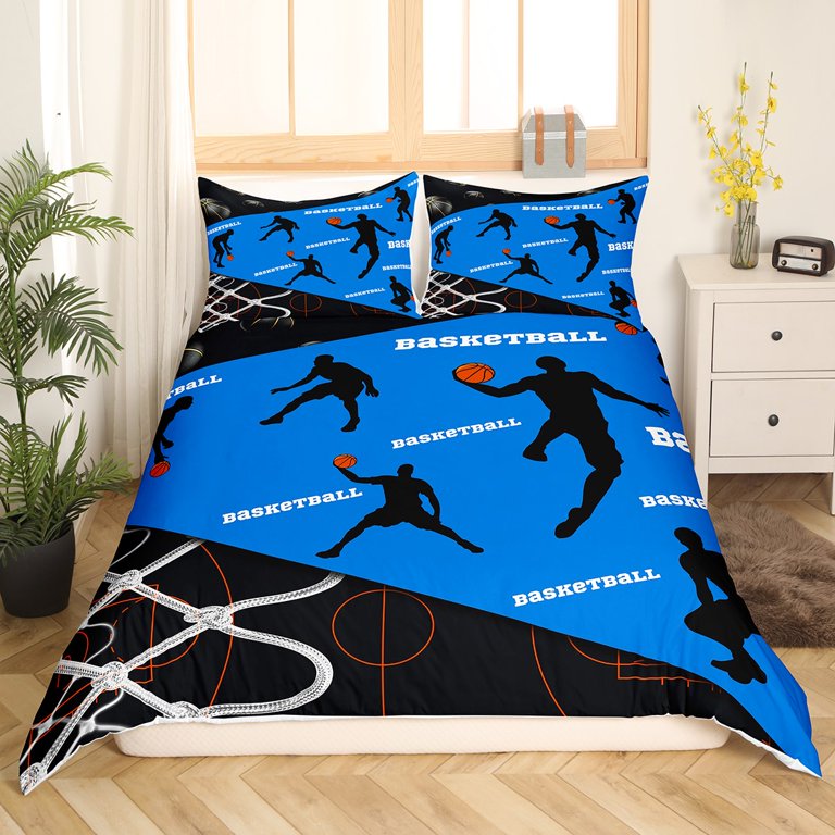 Basketball Duvet Cover Sports Theme Bedding Set Ball Games Quilt Cover  Luxury Super Soft Microfiber Sports Basketball Comforter Cover with  Pillowcases, Gift for Kids Boys Teens Basketball Lover 