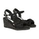 thumbnail image 1 of Sandalia De Plataforma Confort Con Yute Negro Lona Curry Premium Negro Para Mujer, 1 of 5