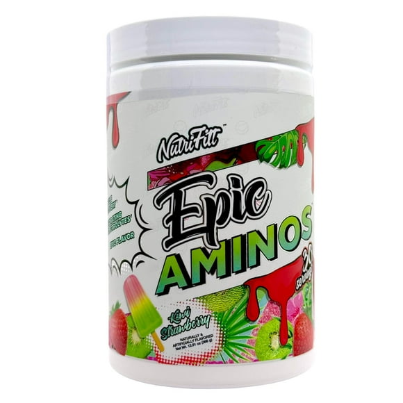 Epic Aminos 30 servicios Kiwi Fresa Nutrifitt blanco
