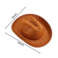 thumbnail image 7 of Jxzom Women Men Cowboy Hat Classic Roll Up Brim Fedora Cowgirl Hat Western Cowboy Hat Stage Performance Hat, 7 of 7