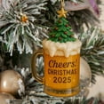 thumbnail image 5 of Coollooc Beer Glass Christmas Ornaments, Unique Food Drink Keepsake Craft Beer Mug, 2D Flat Acrylic Beer Wine Bottle Whiskey Champagne Bottle Christmas Tree Decorations for Home(A,3Pcs), 5 of 8