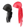 thumbnail image 3 of MERIGLARE 2/ Bonnet Chimio Perte Turban Rouge+noir, 3 of 4