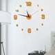 thumbnail image 5 of Reloj de pared Bearachild Decoración Personal moderna sin perforaciones Dorado, 5 of 6