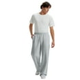 thumbnail image 2 of FEDTOSING Baggy Sweatpants Men Wide Leg Comfy Lounge Pants Loose Fit Elastic Waist Casual Track Pant, 2 of 7