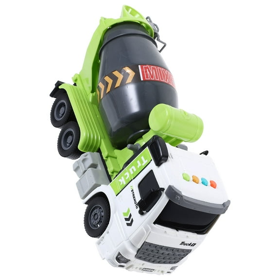 PENIKOKO Cement Mixer Toy Truck Construction Model with Light Emitting Features for Kids Engineering Piece