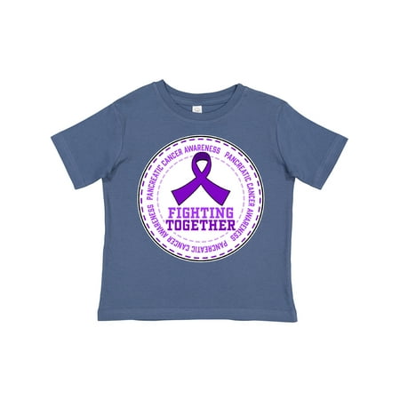 

Inktastic Fighting Together- Pancreatic Cancer Awareness Gift Toddler Boy or Toddler Girl T-Shirt