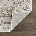 thumbnail image 4 of Hauteloom Mudgee Oriental 7'9" x 9'6" Living Room Boho Large Area Rug - Bohemian Farmhouse Indoor Carpet - Vintage Distressed Medallion Motif - Soft & Neutral - Tan, Brown, Cream, Beige, 4 of 10