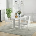 thumbnail image 2 of HOMCOM Dining Chairs, Set of 4, PU Leather Upholstered Accent Chairs, Back, 2 of 9