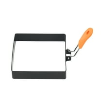 Square Egg Rings For Griddle Non Stick Stainless Steel Egg With Silicone Insulated Handles Oil Brush & Egg Separator Ideal For Frying Eggs Omelets & Pancakes Cooking Utensils Home Decor