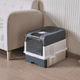 thumbnail image 3 of Foldable Enclosed Cat Litter Box With Cover, Easy Cleaning And Anti-Splashing Cat Litter Drawer With Plastic Scoop, Portable And Easy To Install Cat Toilet With Lid, Pet Toilet, 3 of 5