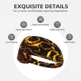thumbnail image 3 of Orange Lightning Headbands for Women/Men, Elastic Soft Sweat Band Sports Hair Bands for Women & Men's Hair, Moisture Wicking Workout Head bands for Running, Gym,Yoga, 3 of 5