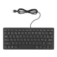thumbnail image 2 of English Bilingual Language Keyboard, Bilingual German French Spanish 3 Optional English Keyboard, 78 Keys USB Wired Compact Keyboard for English Bilingual Users, 2 of 8