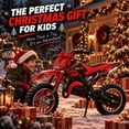 thumbnail image 3 of Ktoebyco 49cc Kids Dirt Bike, Gasoline Powered 2-Stroke Mini Motorcycle, 1-Seater, 1.5L Fuel Capacity, Red, 3 of 10
