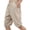Beige, variant on Men's Medieval Cotton and Linen Shorts, Viking Retro Design Pants, for Halloween Theme Party, Costume Play