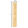 thumbnail image 2 of Kimberly Bay Louvered Solid Wood Unfinished Slab Standard Door, 2 of 10