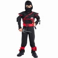 thumbnail image 7 of Ninja Costume Kids Ninja Muscle Costumes Boys Ninja Set Accessories Best Children Gift(kids-T), 7 of 7