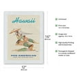 thumbnail image 2 of Hawaii - Hula Dancers - Pan American World Airways - Vintage Travel Poster by Norman Rockwell c.1956 - Japanese Unryu Rice Paper Art Print (Unframed) 12 x 16 in, 2 of 4