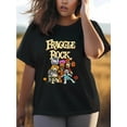 thumbnail image 1 of T-shirt Graphique Dessin Animé "FRAGILE ROCK" pour Femmes - Manches Courtes, Col Rond - Lavable en Machine, Toutes Saisons, Blouses, 1 of 5