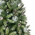 thumbnail image 7 of Kumji 7.4ft Christmas tree, Artificial Christmas Tree, Realistic Thickened Tip, Hinged, with Metal Stand, Suitable for Indoor and Outdoor Use, Easy to Assemble, 7 of 7