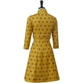 thumbnail image 6 of Mr Fox Style Outfit with Mrs Fox Yellow Printed Dress Matching Set for Adults, 6 of 7
