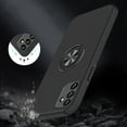 thumbnail image 2 of For Samsung Galaxy A14 5G Hybrid 360 Degree Rotatable Invisible Ring Stand Holder Fit Magnetic Car Mount Shockproof Slim Cover ,Xpm Phone Case [ Black ], 2 of 7
