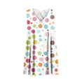 thumbnail image 3 of Qiopertar Nouvelle Robe Courte Décontractée Sans Manches à Col en V Imprimée pour Femmes en Solde Livraison Gratuite à Moins de 5$ jusqu'à 90 % de Réduction, 3 of 5