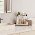 thumbnail image 4 of Puricon 2-Tier Wood Countertop Organizer Bathroom Sink Corner Shelf -White, 4 of 6
