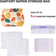 thumbnail image 4 of Lunfar 4 Pcs Sac de Rangement pour Serviettes Hygiéniques Sac Portable pour Premières Règles pour Adolescentes Femmes Produit Féminin, 4 of 5
