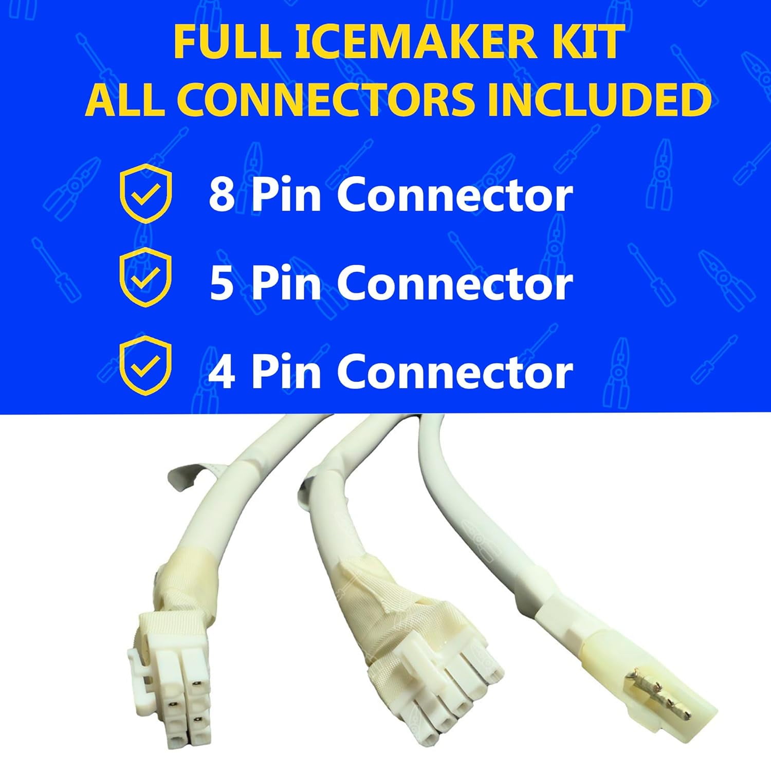 Whirlpool W11165546 OEM Original Washer Shift Actuator with 3 Wire Connectors Kit